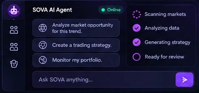SOVA AI agent chat preview